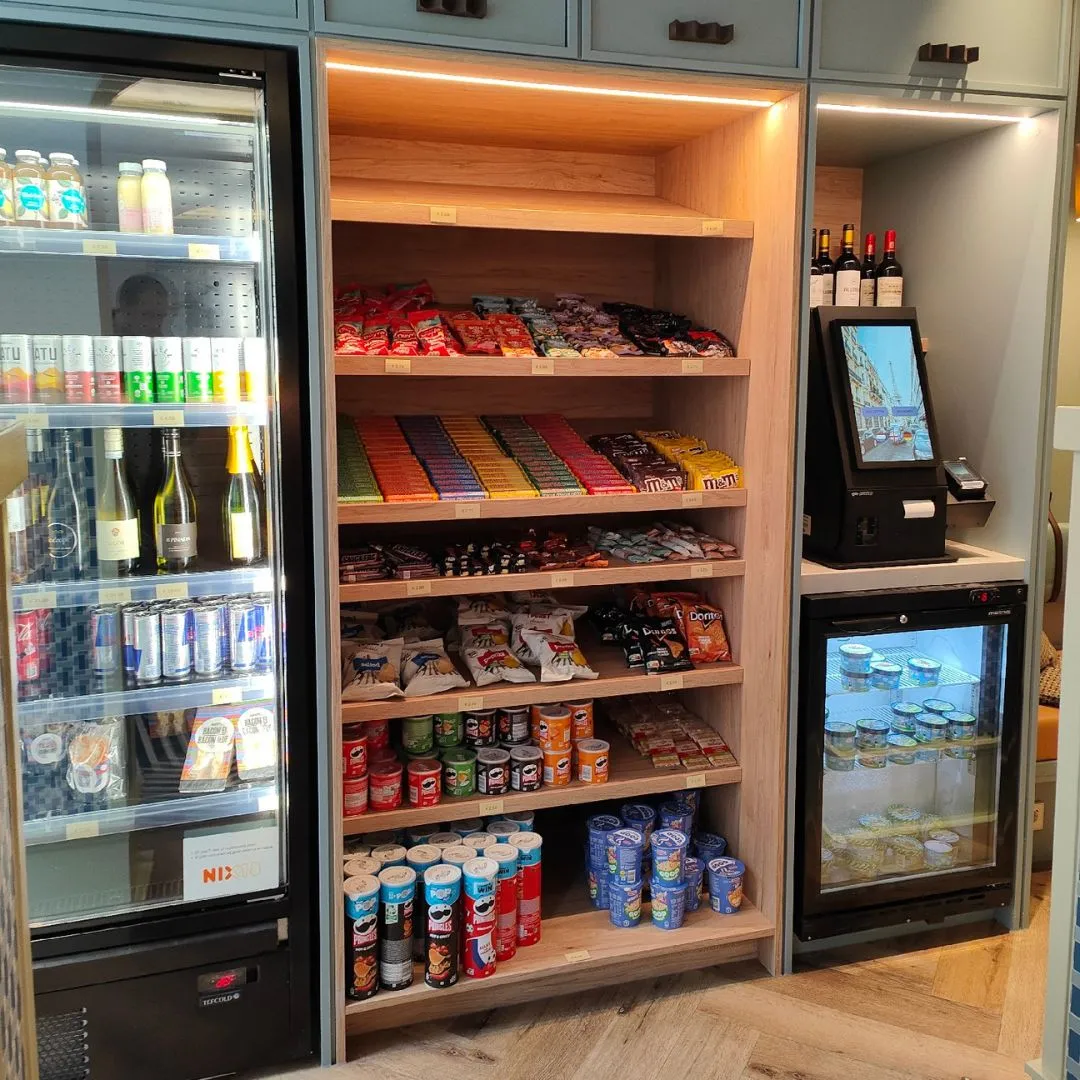 Self-checkout kiosk Prestop at hotel