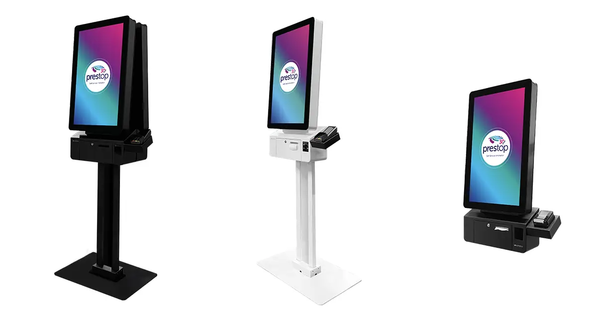 prestop kiosk evolution 32 inch wall single duo