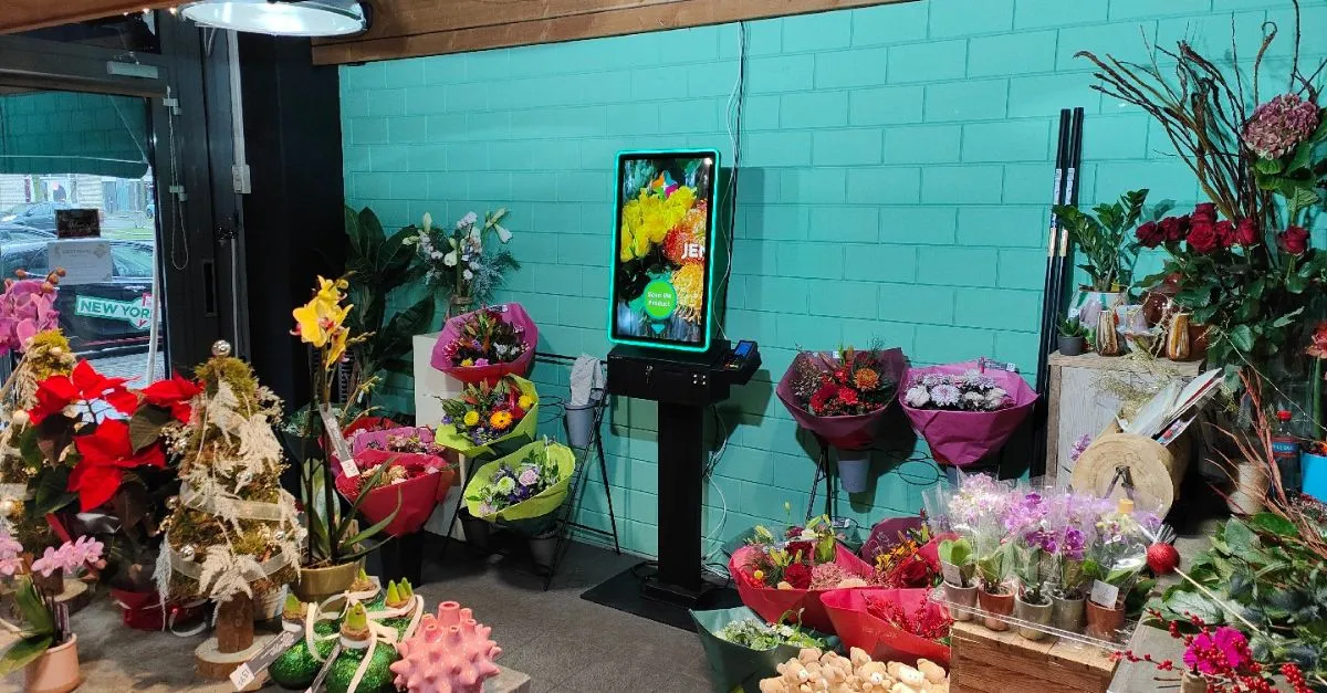 ordering kiosk flower shop