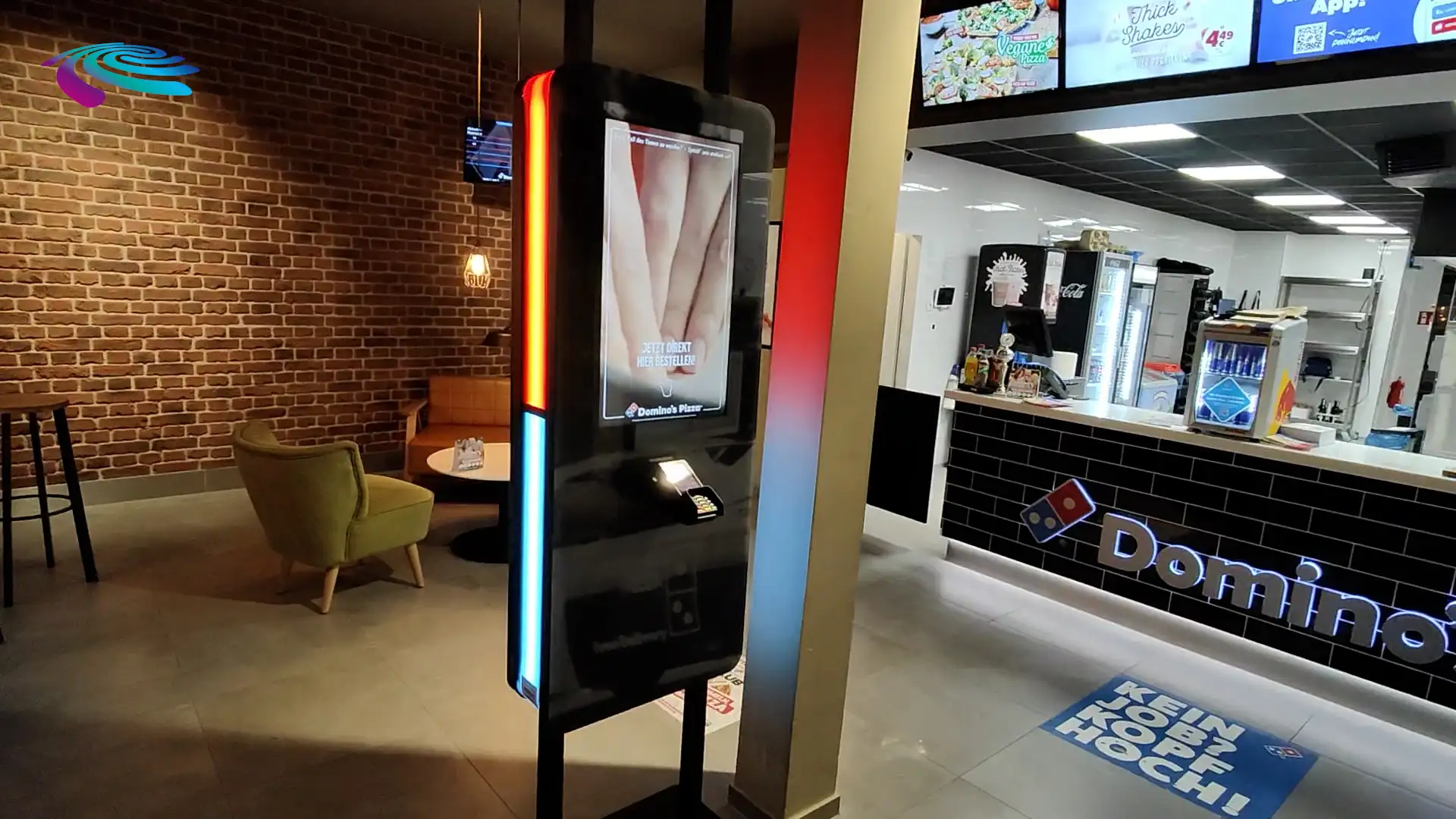 Prestop Self-Service Kiosk Domino's Pizza installation video