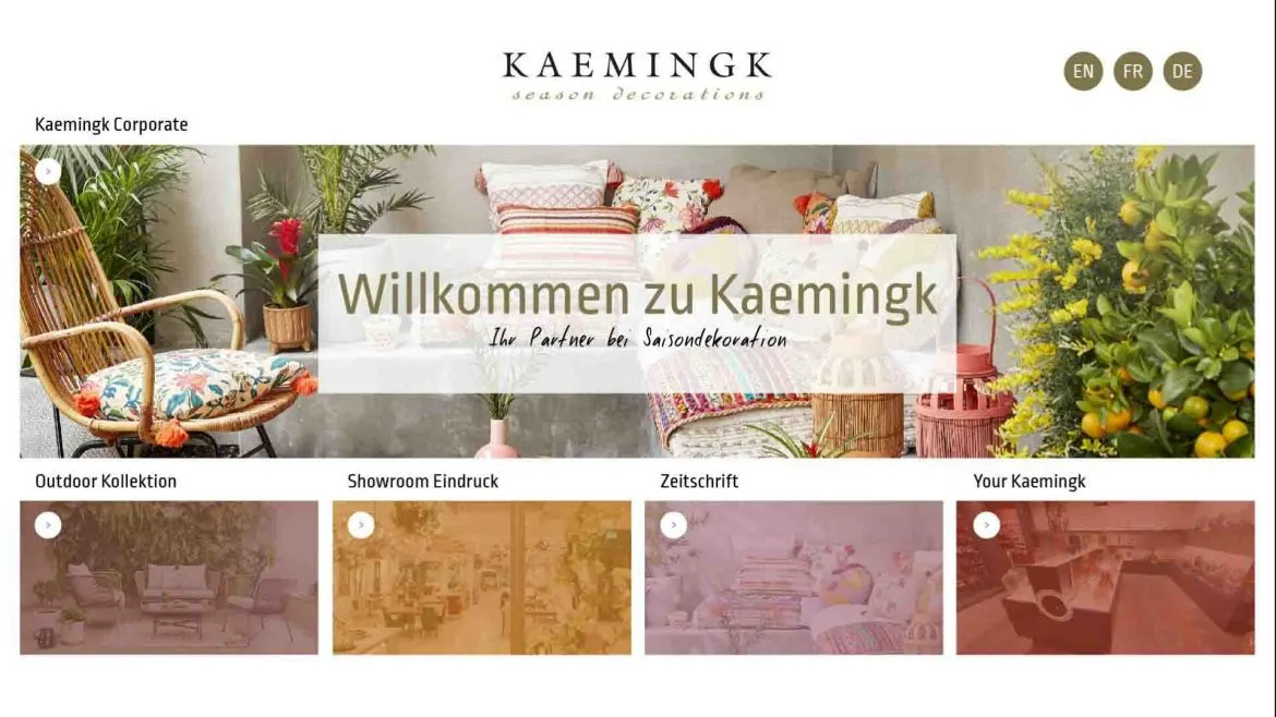 Omnitapps screenshots Kaemingk corporate presentation multitouch application