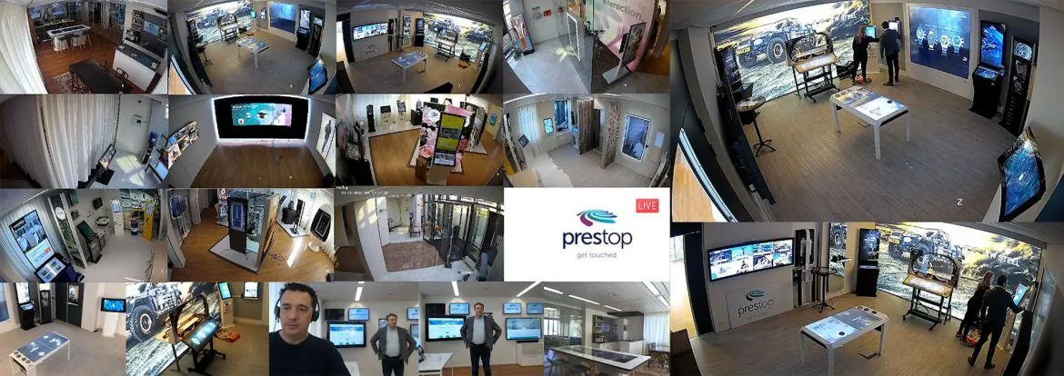 Prestop Interactive Experience Center showroom rondleiding video