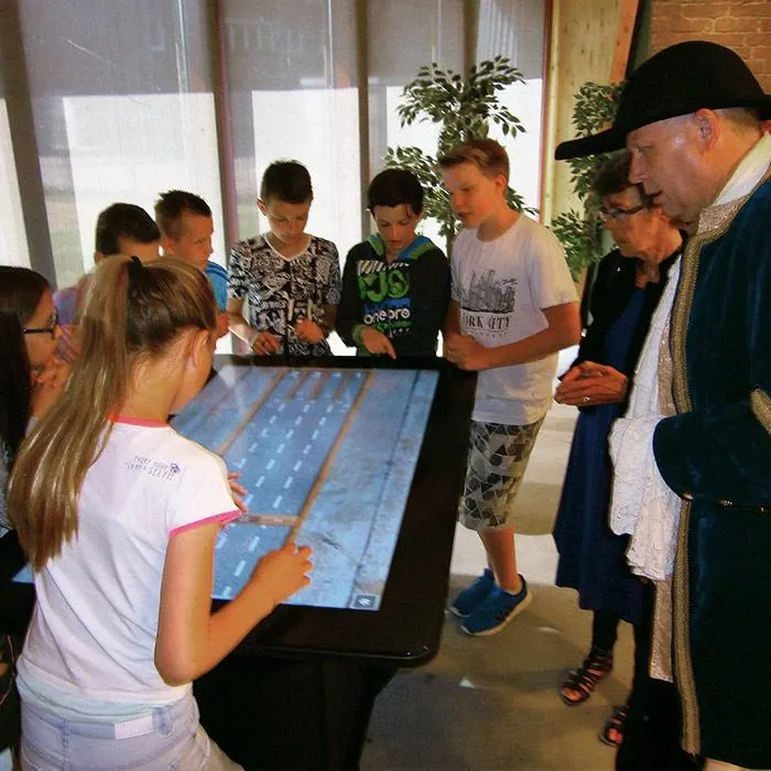 museum omnitapps children's costume touch table