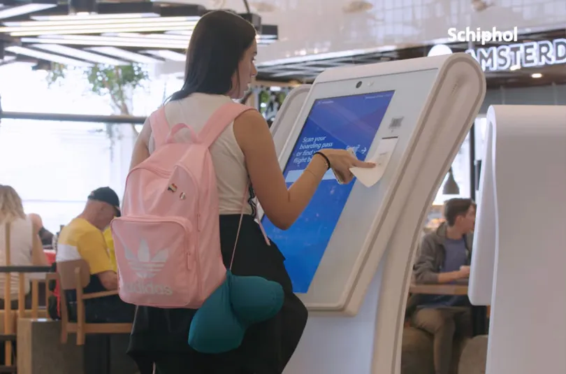 Schiphol Kiosk Self-Service Information Points