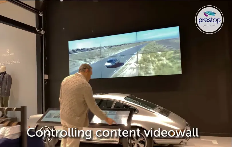 Control a video wall and view videos and photos about State of Art Menswear