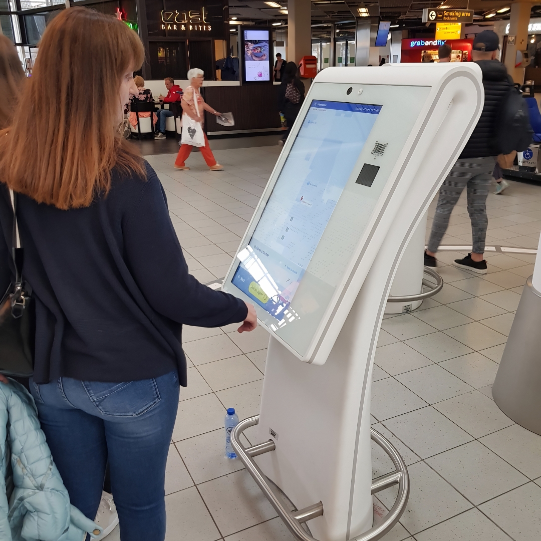 Kiosks made of HI-MACS