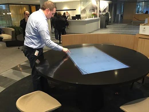 Custom built-in touchscreen