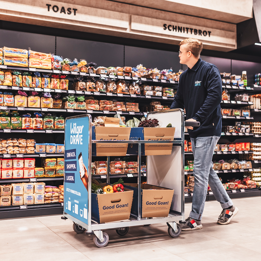 Groceries in the supermarket