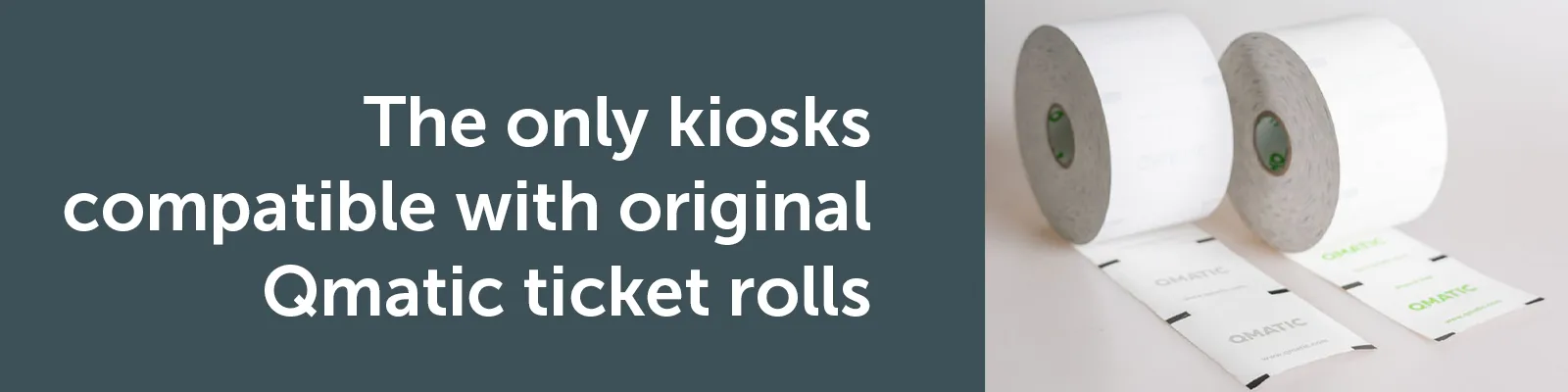 Qmatic ticket printers and ticket rolls