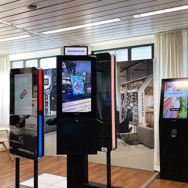 Prestop showroom self-service kiosk