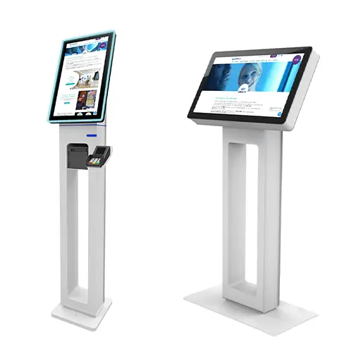 Slim line order kiosk Prestop