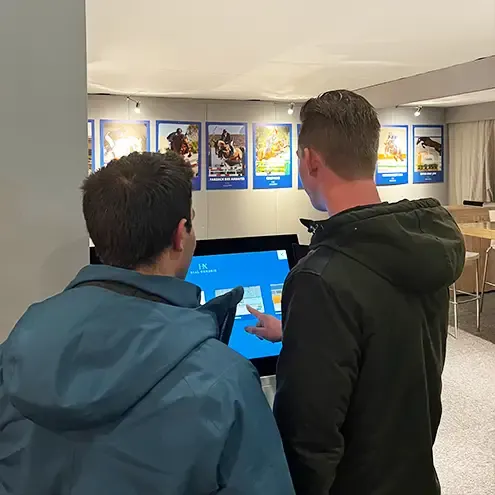 Hendrix Stable information kiosk with Omnitapps