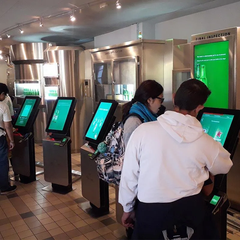 Heineken Experience self-order kiosks case