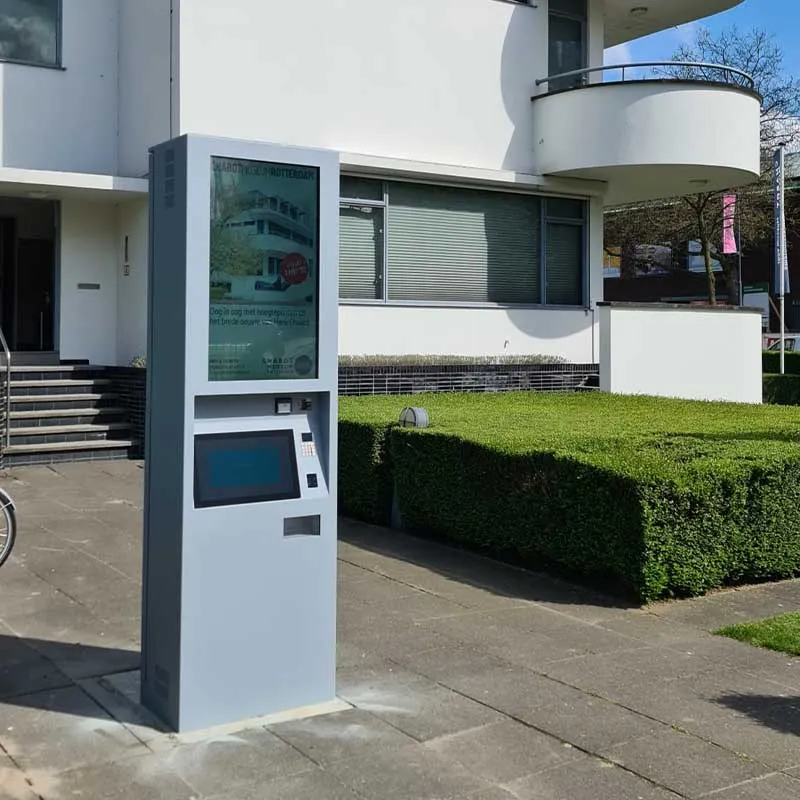 Outdoor ticket kiosks