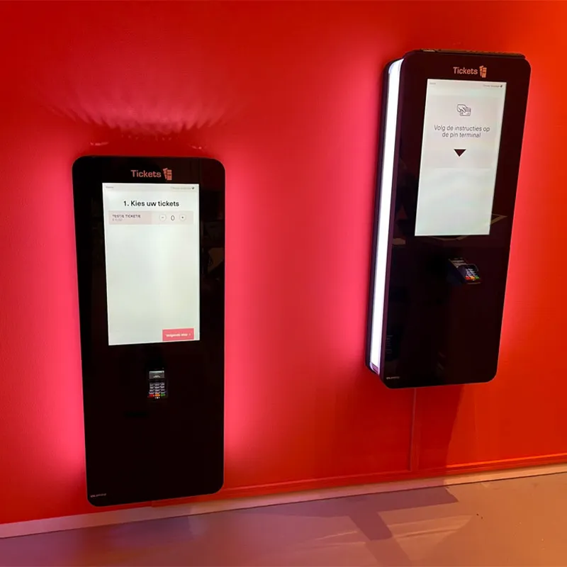 wall mounting ticket kiosks