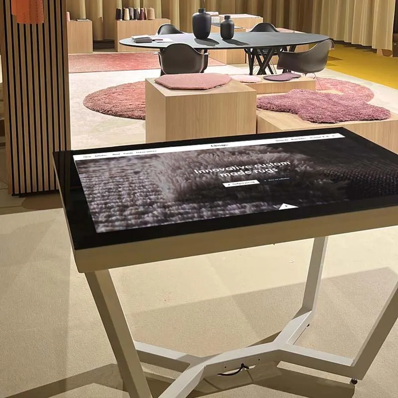 CS rugs interior design rent a Prestop touch table