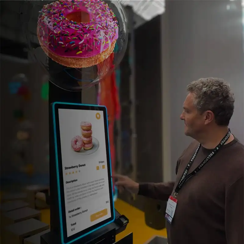 Holographic kiosks