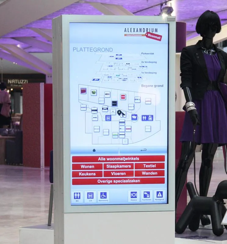 Wayfinding kiosk
