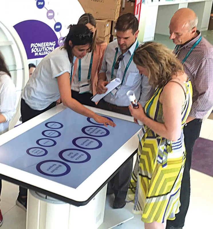 Touch table