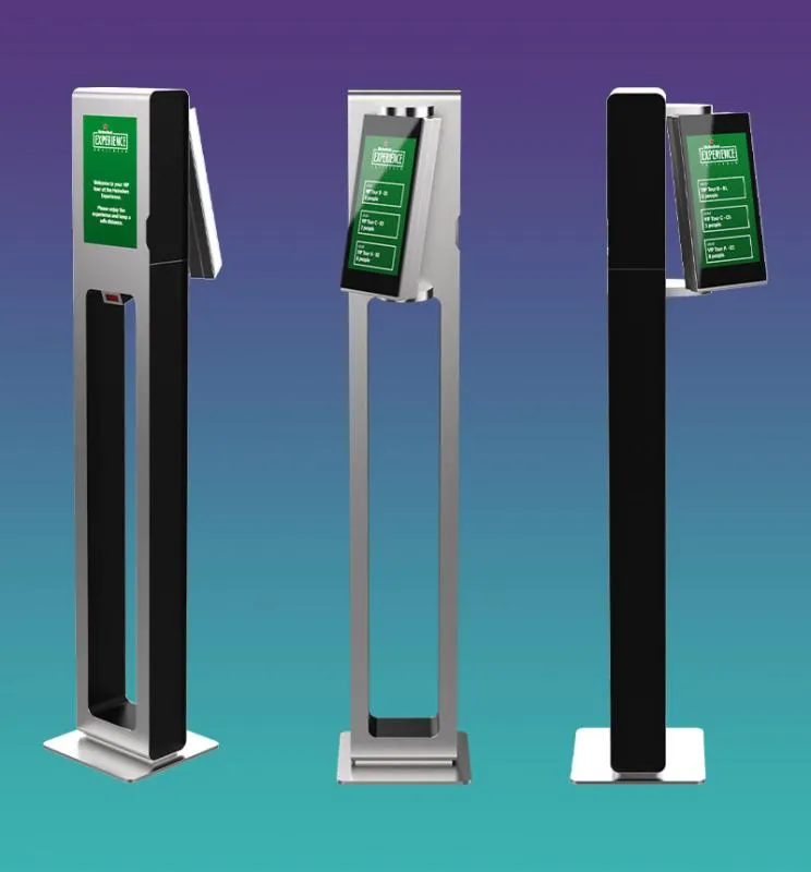 Contactless scan column