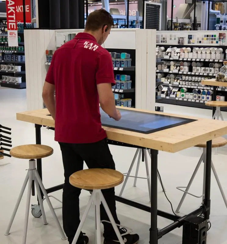 Chassis touch displays