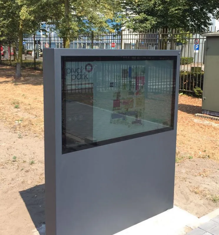 Outdoor wayfinding kiosk
