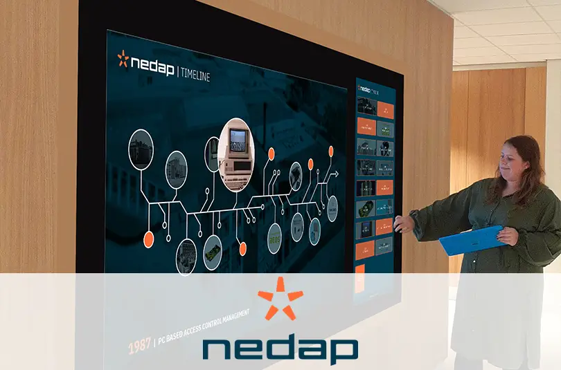 Nedap large touchscreens built-in Prestop