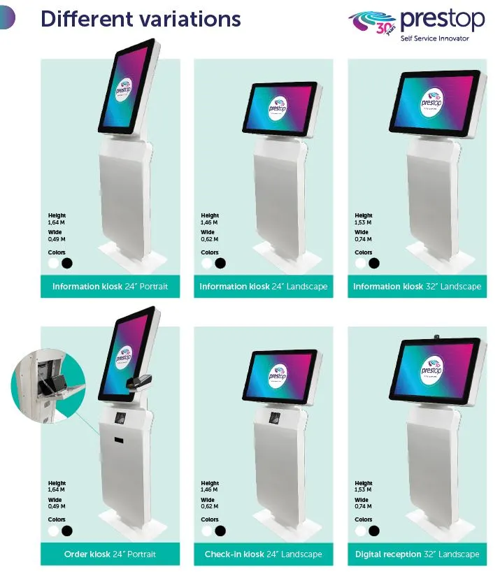 Prestop Evolution kiosks action promotion