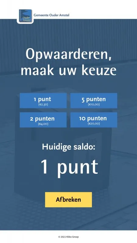 municipality Ouder Amstel Screenshots Omnivision Kliko