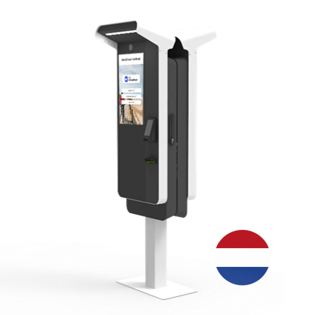 Outdoor kiosk for bike hire at outdoor locations, available 24 hours a day