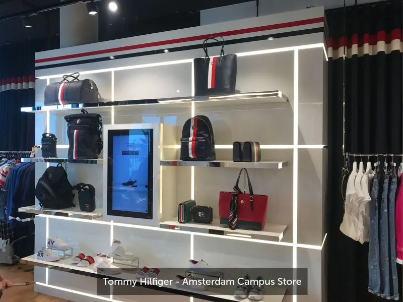 prestop touchscreen tommy hilfiger amsterdam campus store