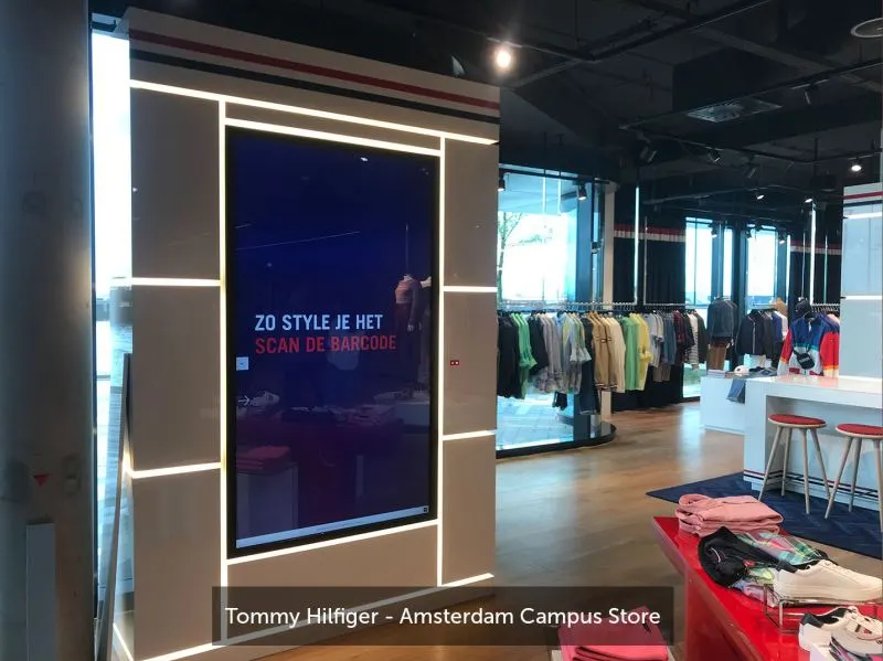 prestop touchscreen tommy hilfiger amsterdam campus store