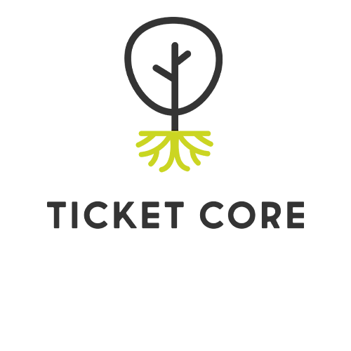 Ticket core ticket software order kiosks Prestop partnership logo