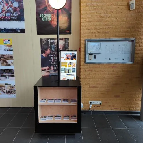 Prestop delivers 22-inch touchscreen on stand to Het Spectrum in Schijndel