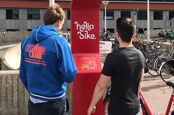 10 kiosks with solar panel