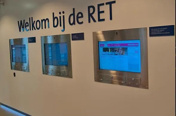 Built-in touchscreens for RET