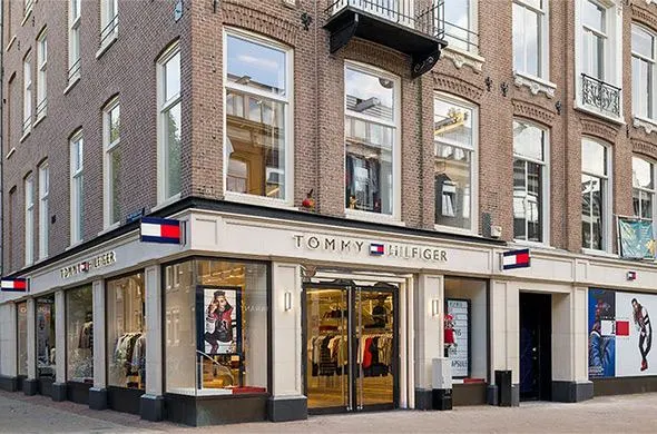 Screens, glorious screens, at Tommy Hilfiger's store of the future in Amsterdam