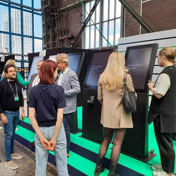 Prestop kiosks at Adyen event in Amsterdam