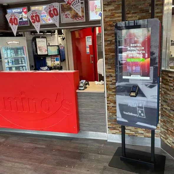 Self-order kiosk for Domino's Pizza Vlissingen
