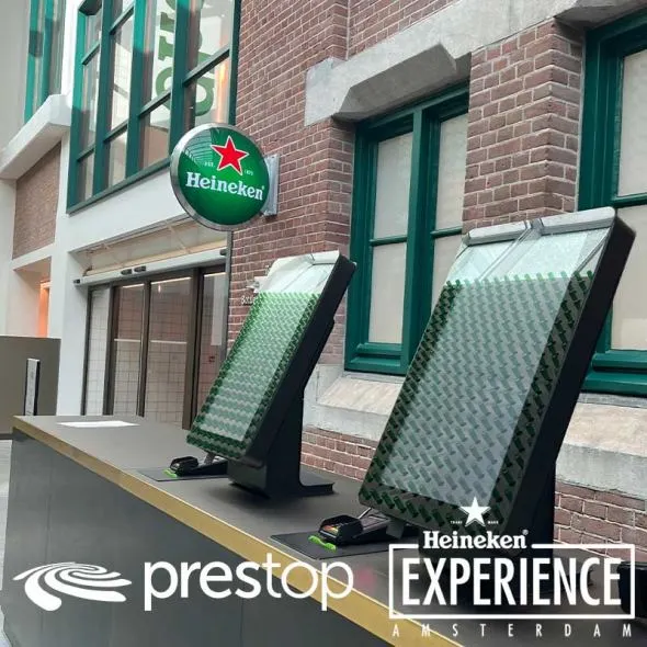 Heineken Experience Amsterdam: ticket order kiosks from Prestop