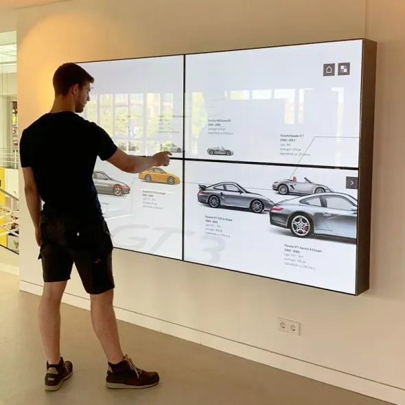Interactive videowall for Porsche