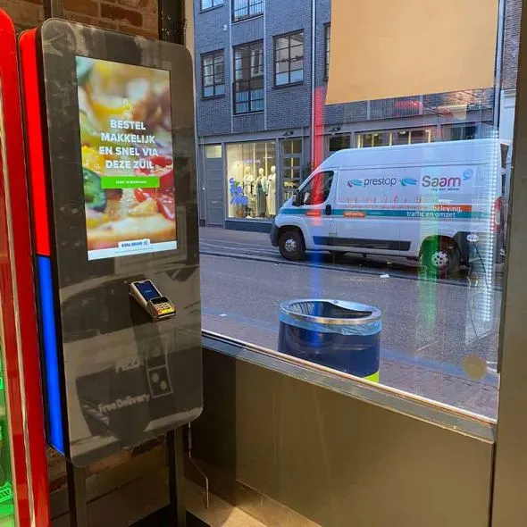 Three Domino's in Amsterdam enriched with order kiosks