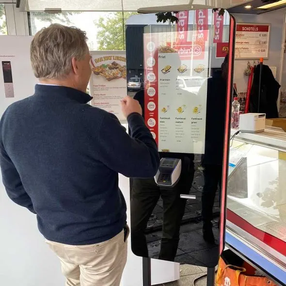 Order kiosk for Franky’s Fish, Chips and Snacks