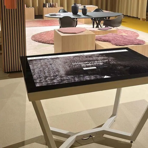 CSrugs hires designer touch table for designer fair