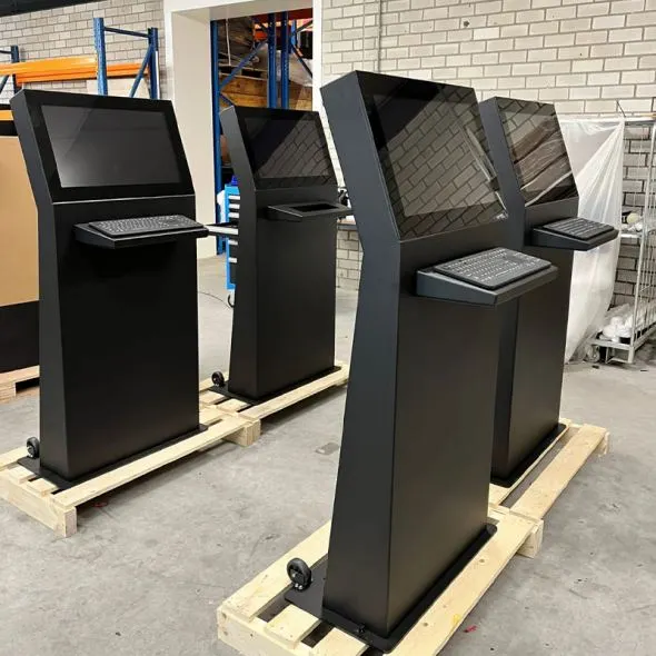 Five robust industrial kiosks for Tarkett 