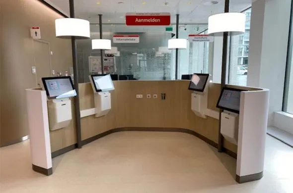 Registration kiosks for Amsterdam UMC Imaging Center