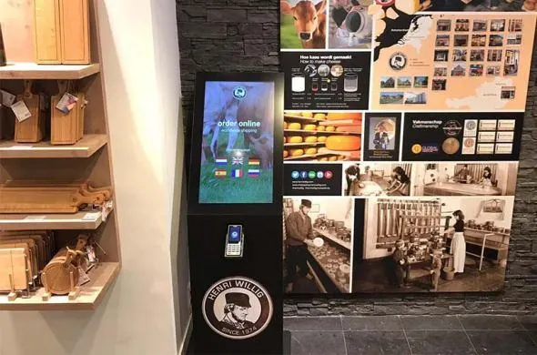 Order kiosks for cheese stores in Amsterdam