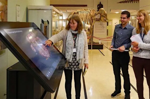 Inside explorer touch table at the University of Reading