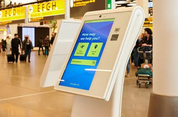 Schiphol improving information provision with self-service information points