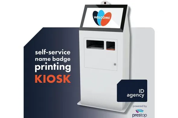 New self-service name badge printing kiosk